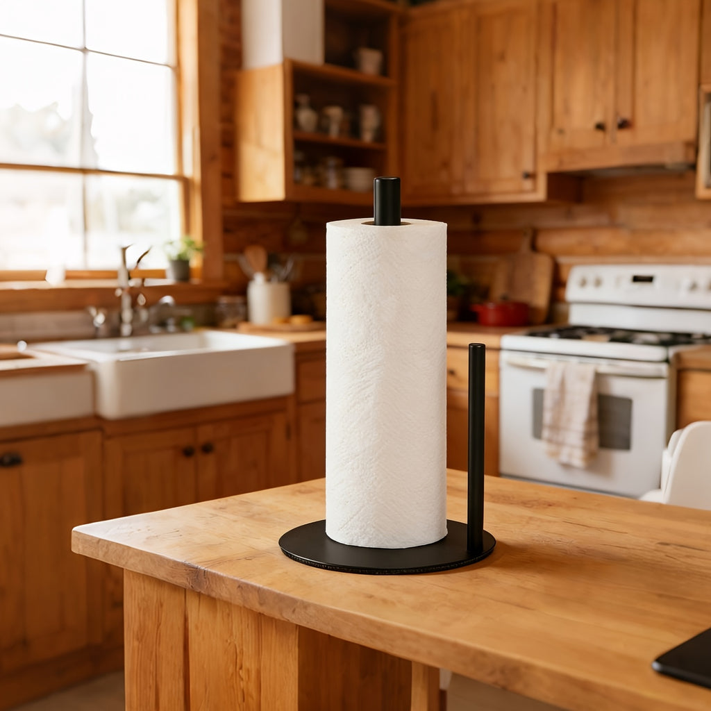 SleekRoll | Roestvrijstalen keukenrolhouder – Organizer voor keukenrollen