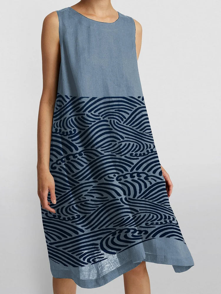 Thalina | Casual-elegante damesjurk – Tijdloze, chique midi-jurk voor elke dag