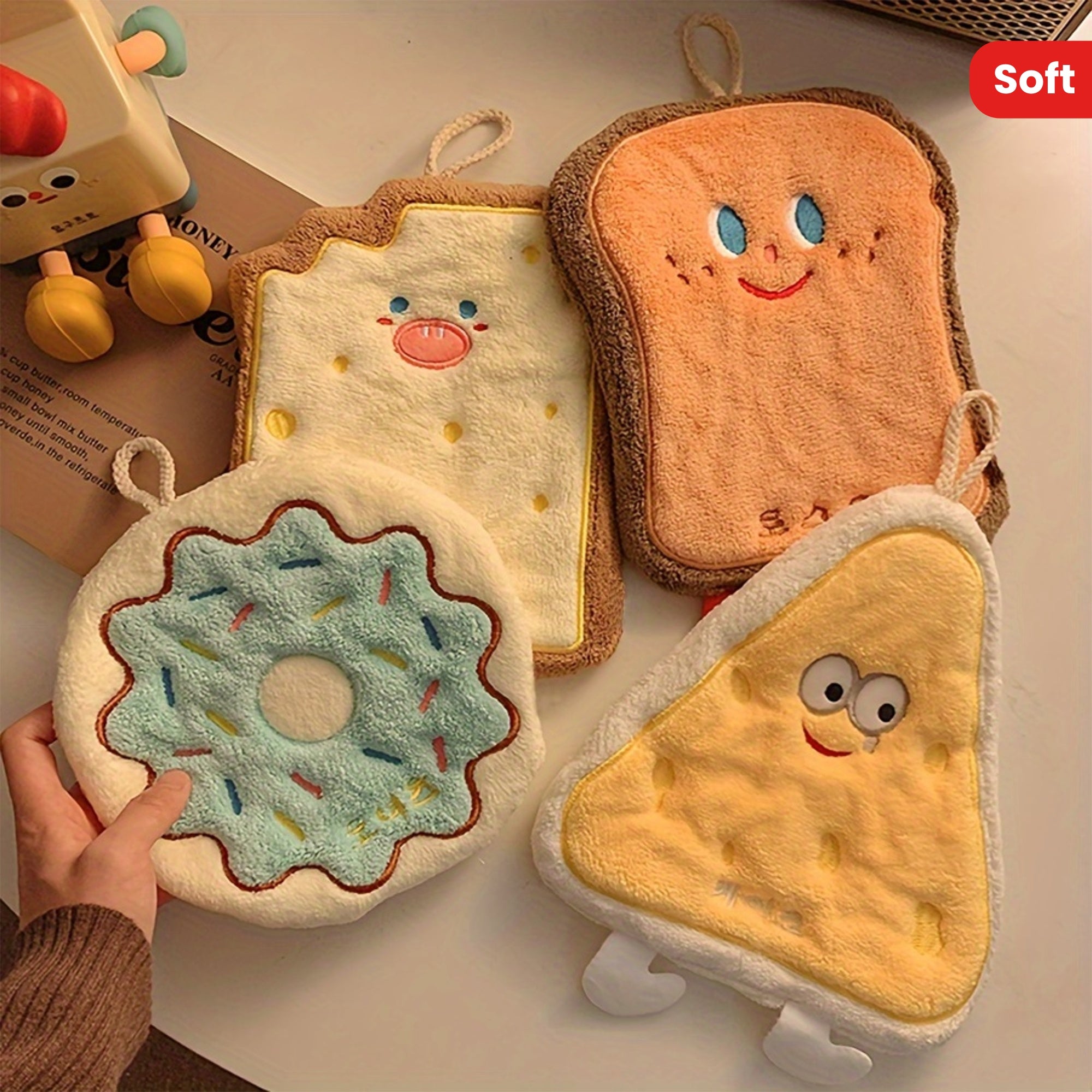 TastyTowels | Koraal fleece handdoeken – Super absorberende, sneldrogende keuken- en badkamerhanddoeken