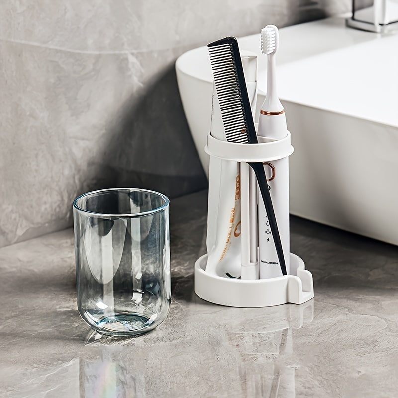 DentalDock | Tandenborstelhouder met beker en deksel – Badkamer organizer