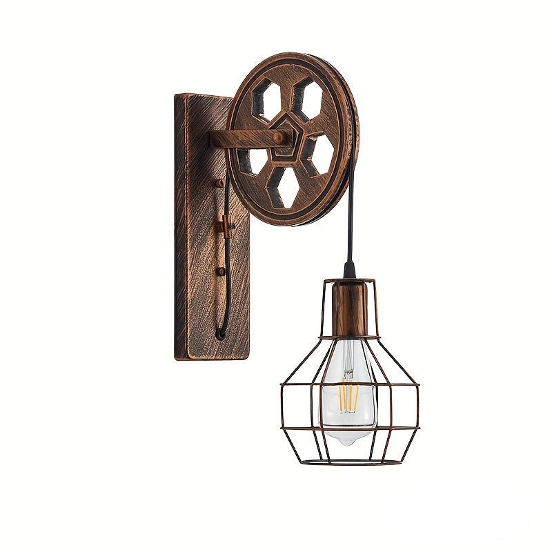 UrbanLoom | Vintage industriële wandlamp - Rustiek metalen accent voor thuisdecoratie