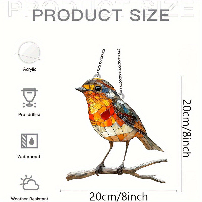 SunFlutter | Acryl Vogel Zonneschijnvanger, Hangende Muurdecoratie
