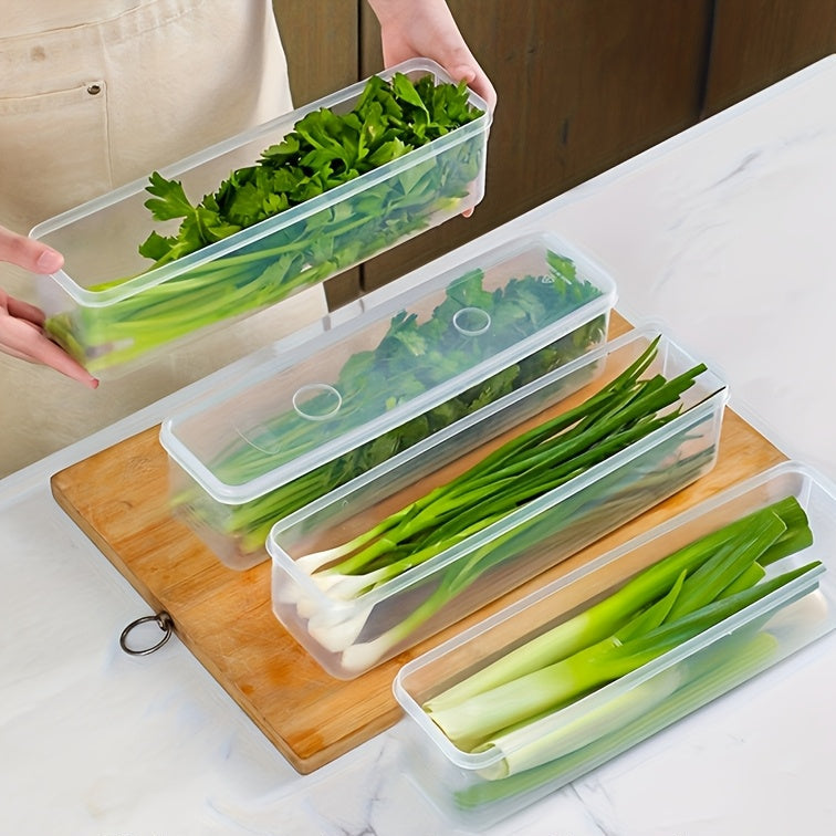 FreshBox | BPA-vrije Plastic Voedselopbergers met Deksels, Herbruikbare Rechthoekige Koelkast Organisator