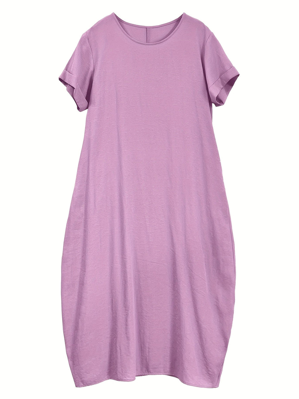 Elvarra | Losse Maxi Jurk met Zakjes – Korte Mouwen, Ademend, Casual Zomerjurk