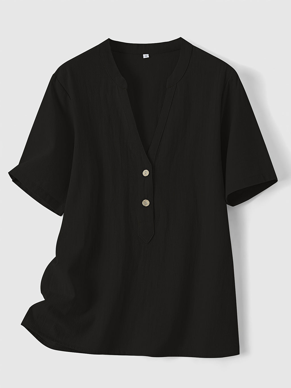 Xylia | Dames Elegante V-Hals Blouse – Loszittend, Top met Knopen aan de Voorzijde
