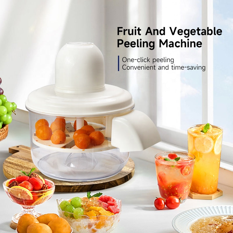QuickPeel | Elektrische fruit- en groenteschiller voor klein fruit – Eenvoudige, snelle, automatische schilmachine