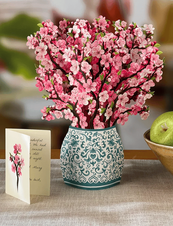BudBoom | 3D Pop Up Bloemen Wenskaart - Plastic Bloemen Verrassing Cadeaukaart