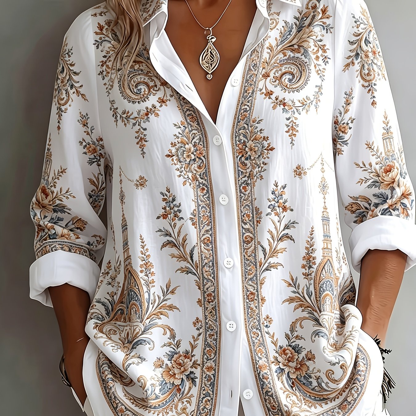 Velyn | Casual, elegante damesblouse – Ademende zomerbluis