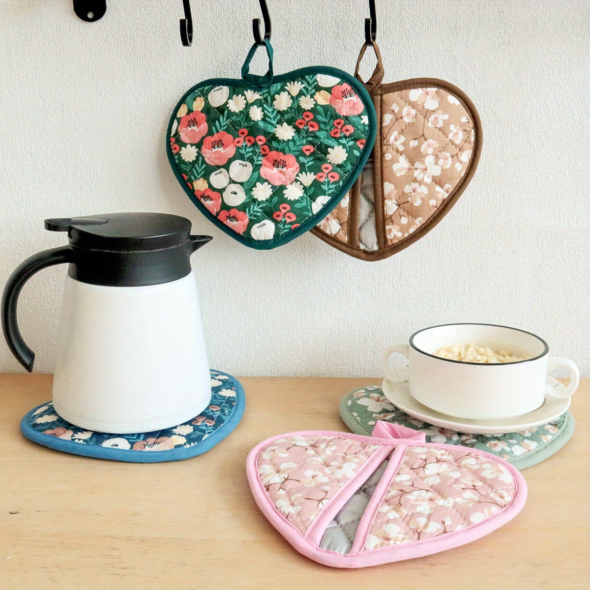 TenderPads | Hartvormige hittebestendige keukenpads – 2 stuks