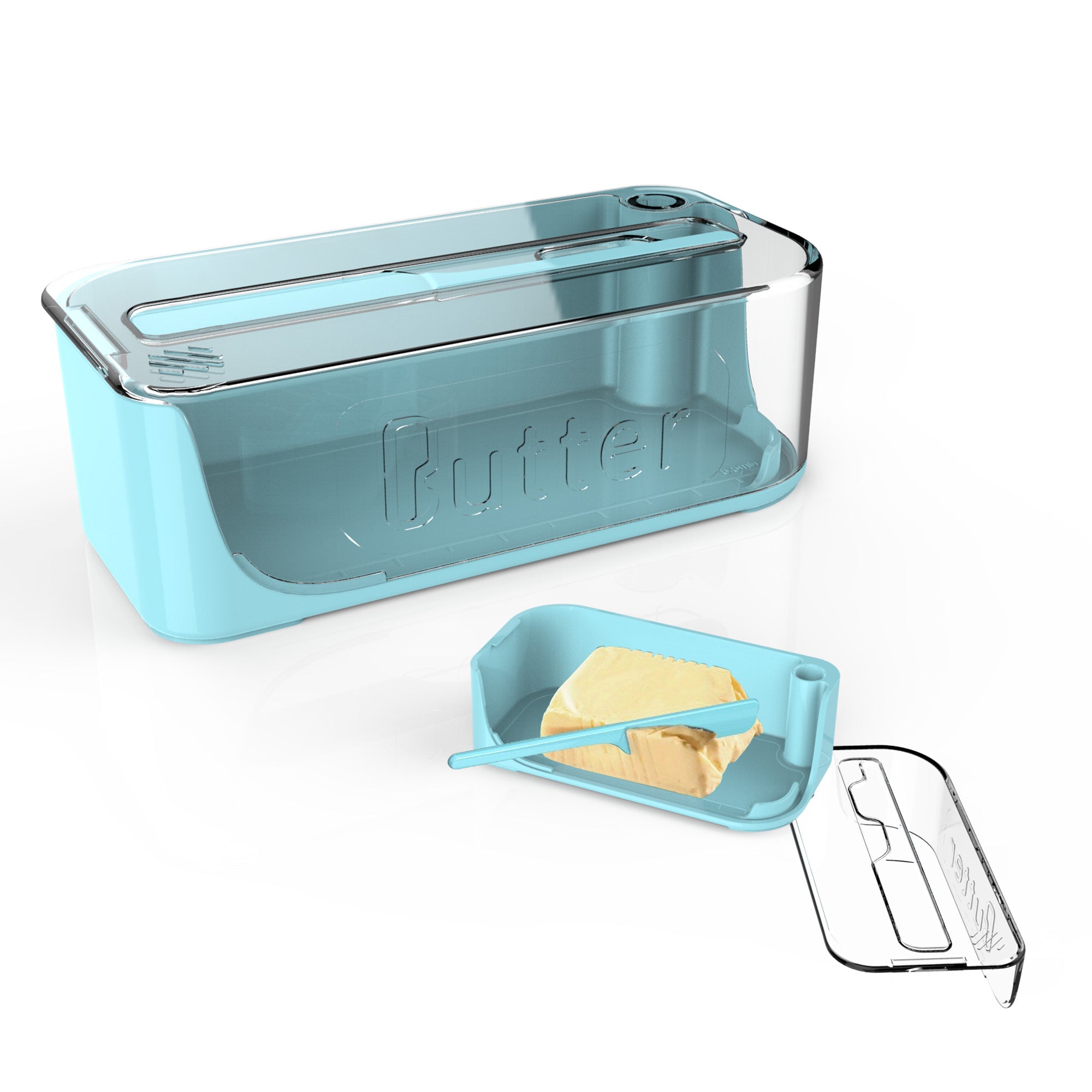 ButterVault | Duurzame plastic botervloot met deksel – grote luchtdichte opslagcontainer voor keuken en koelkast