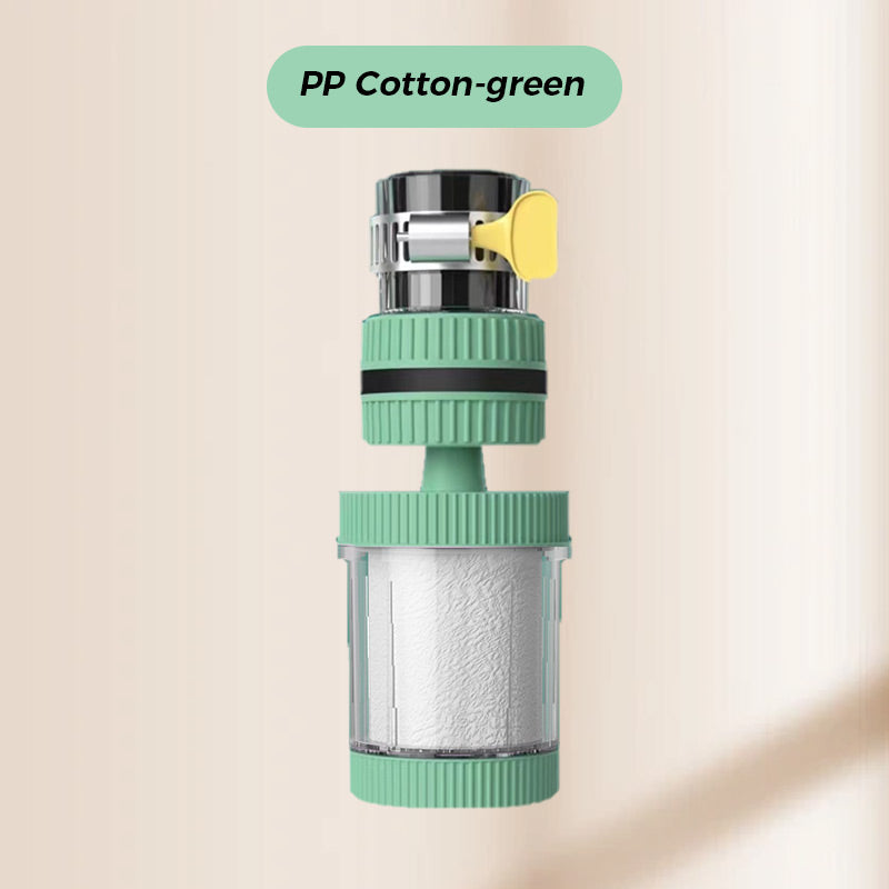 FlowPure | Waterfilter voor kraan – Op de kraan te monteren zuiveringsapparaat, spatwaterdicht