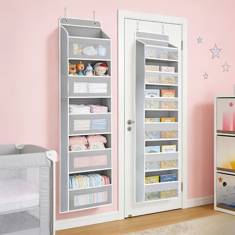 VertiPocket | 6-Laags Deurhangende Organizer – Opvouwbaar Opbergrek met 6 Grote Vakken