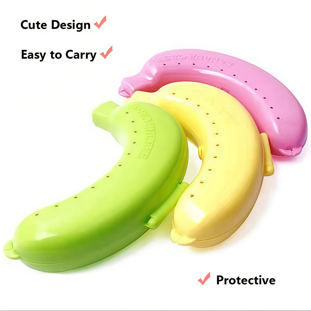 BananiBox | Bananenbeschermer Etui – Draagbare Harde Plastic Fruit Opbergdoos