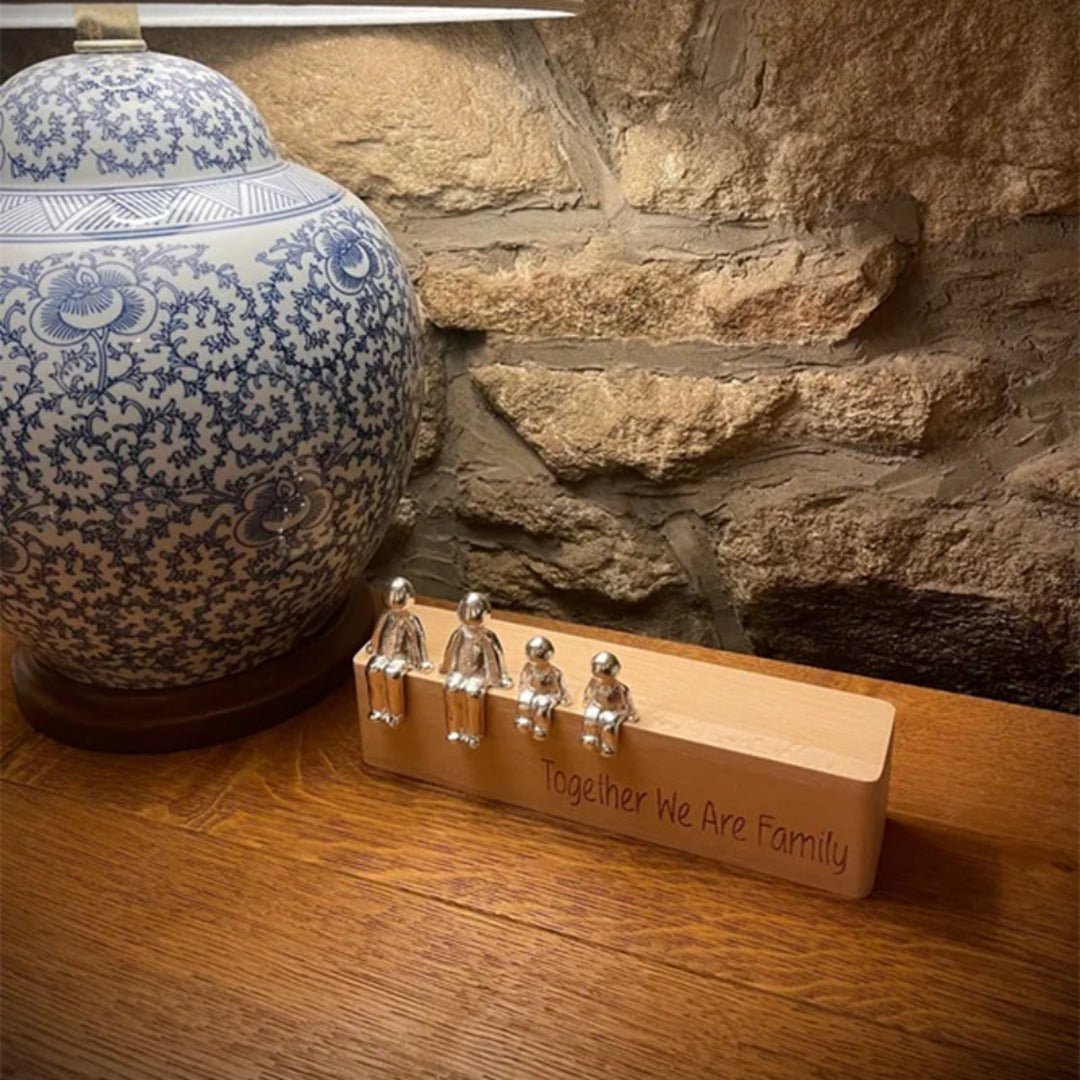 TimelessTies | Beeldhouwwerk van de Eeuwige Familieband - Elegante Woondecoratie voor Familierelaties