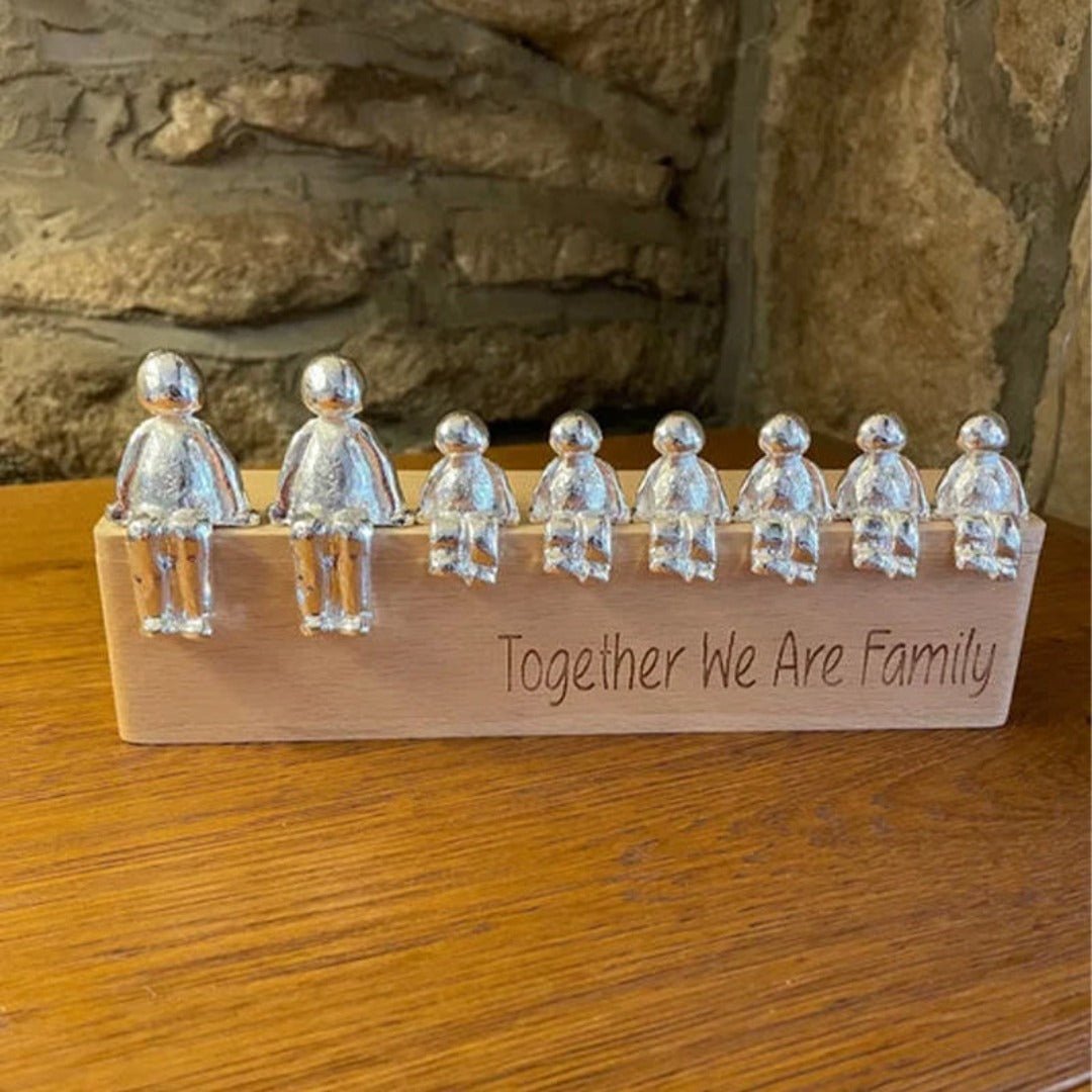 TimelessTies | Beeldhouwwerk van de Eeuwige Familieband - Elegante Woondecoratie voor Familierelaties