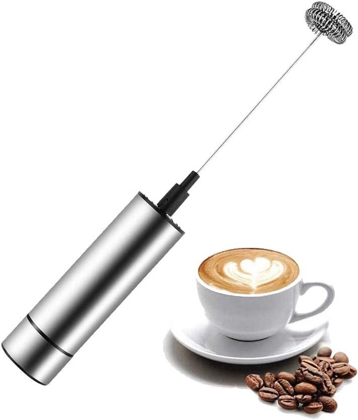 CremaPro | Draagbare elektrische melkopschuimer – snelle handmixer voor koffie, matcha en shakes