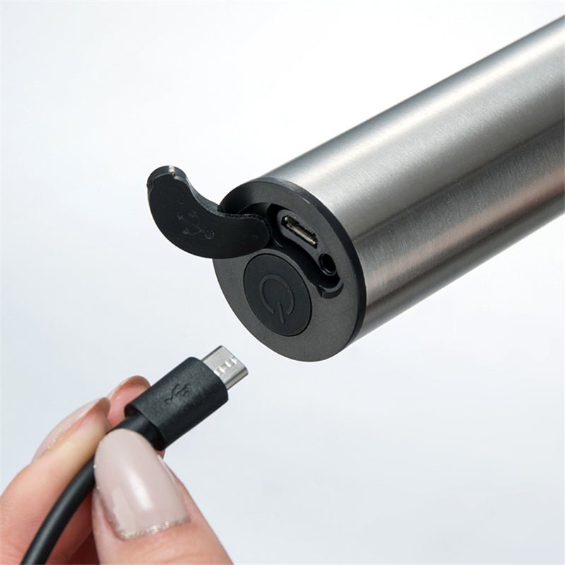 CremaPro | Draagbare elektrische melkopschuimer – snelle handmixer voor koffie, matcha en shakes