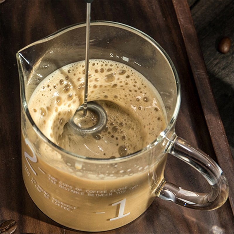 CremaPro | Draagbare elektrische melkopschuimer – snelle handmixer voor koffie, matcha en shakes