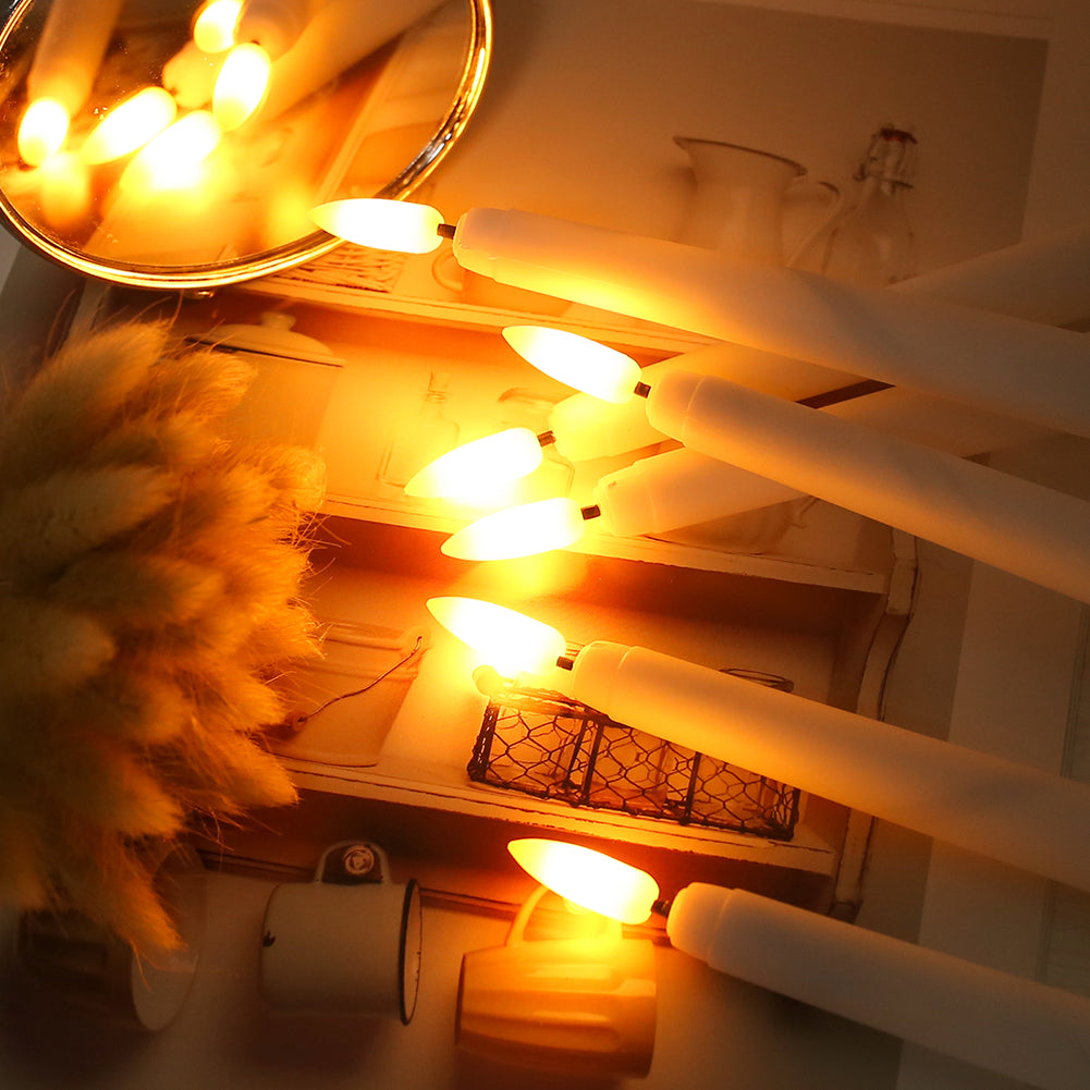 EverGlow | LED-kaarsenset zonder vlam – decoratieve kaarsen, werkt op batterijen