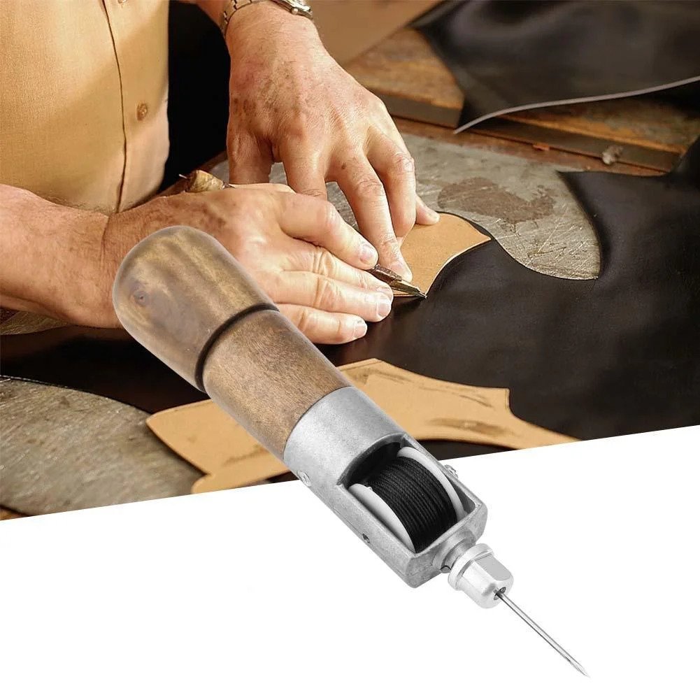 SewTuff | Leren naaimachineset - zware handhechtset voor leerbewerking, doe-het-zelf-reparaties