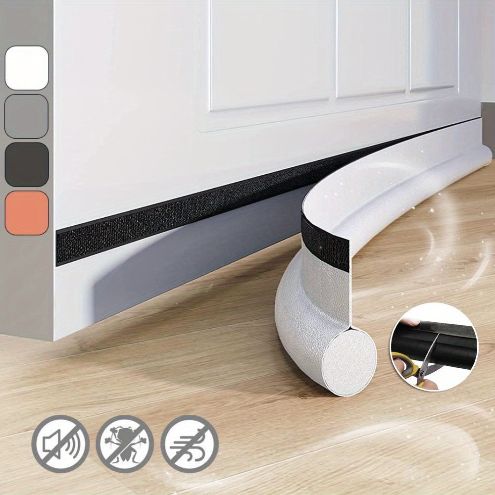 SealGrip | Zelfklevende deurstopper, geluiddempende & geïsoleerde afdichtstrip voor deuren - winddicht, knaagdier- en insectenbestendig, eenvoudig te installeren