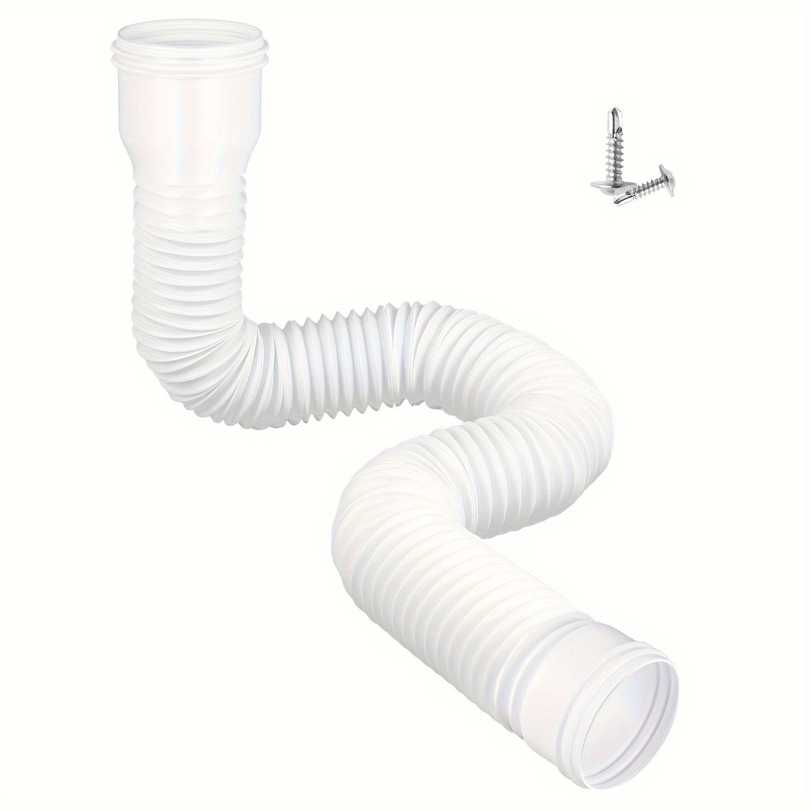 DrainStretch | Ronde regenpijpverlenging – Telescopische PE-regenwaterafvoerpijp, flexibele gootverbinding