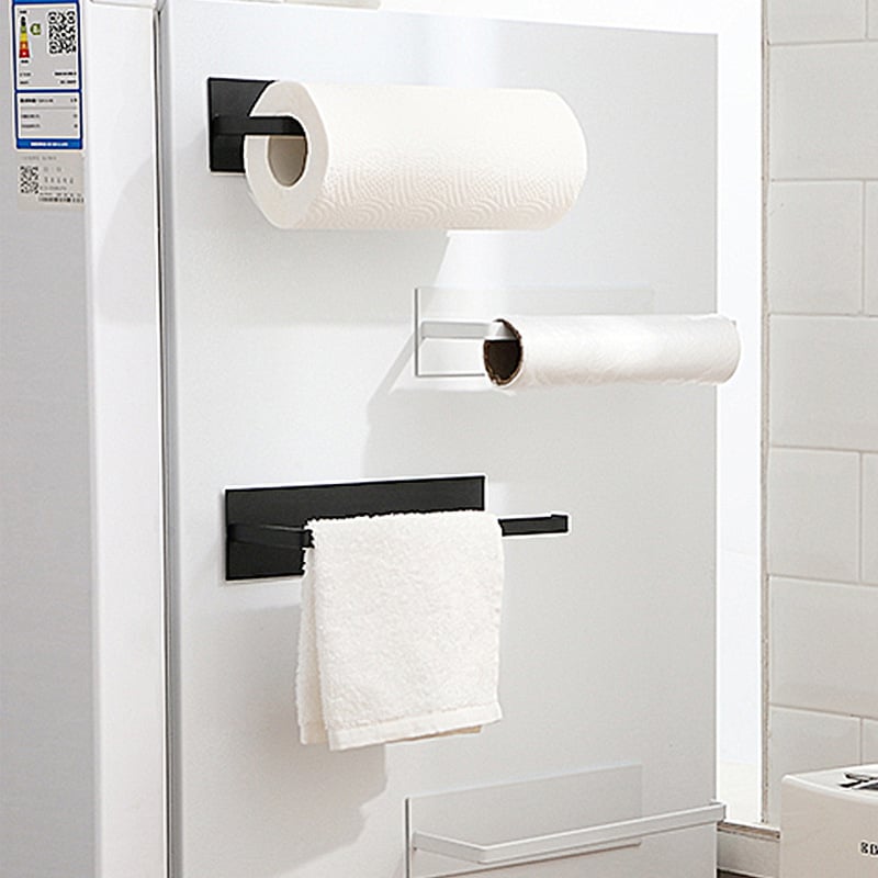 RollDock | Magnetische papieren handdoekhouder voor koelkast - Extra sterk, wandmontage