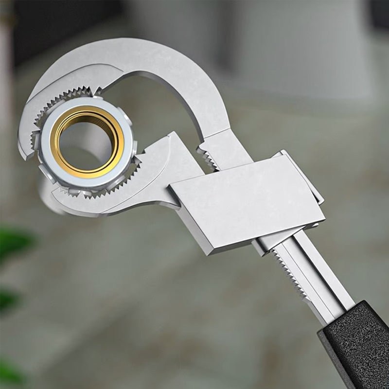 Lumifix | Multifunctionele badkamersleutelset – aluminiumlegering, ergonomisch, verstelbaar, duurzaam voor leidingen