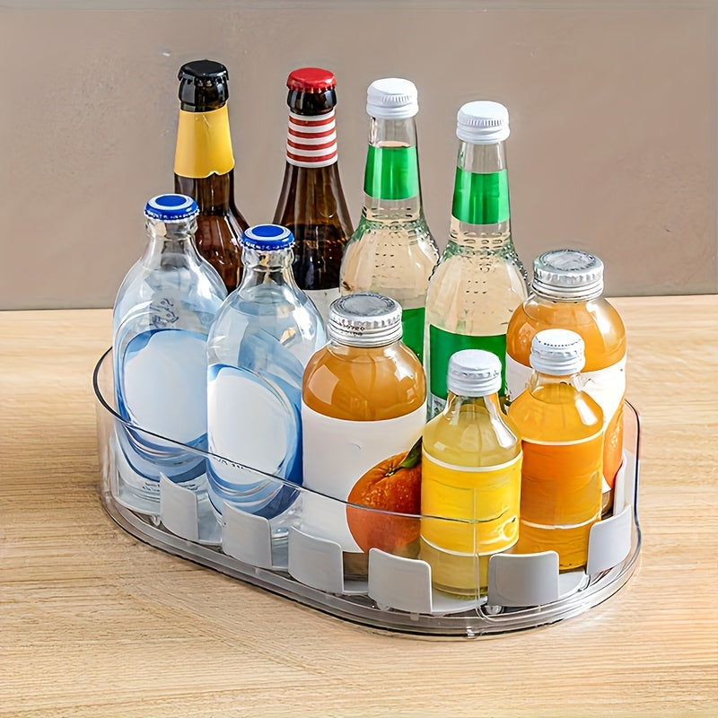 TurnTray | 360° Draaibaar Koelkast Organisatietray – Ruimtebesparend Afneembaar Koelkast Opbergrek