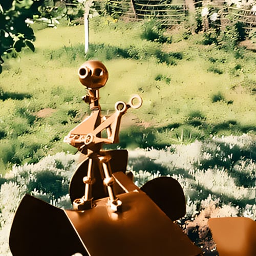 MetalBeat | Handgemaakte metalen windmolen “Rock Band” - bewegend tuinornament, buiten kinetisch beeldhouwwerk