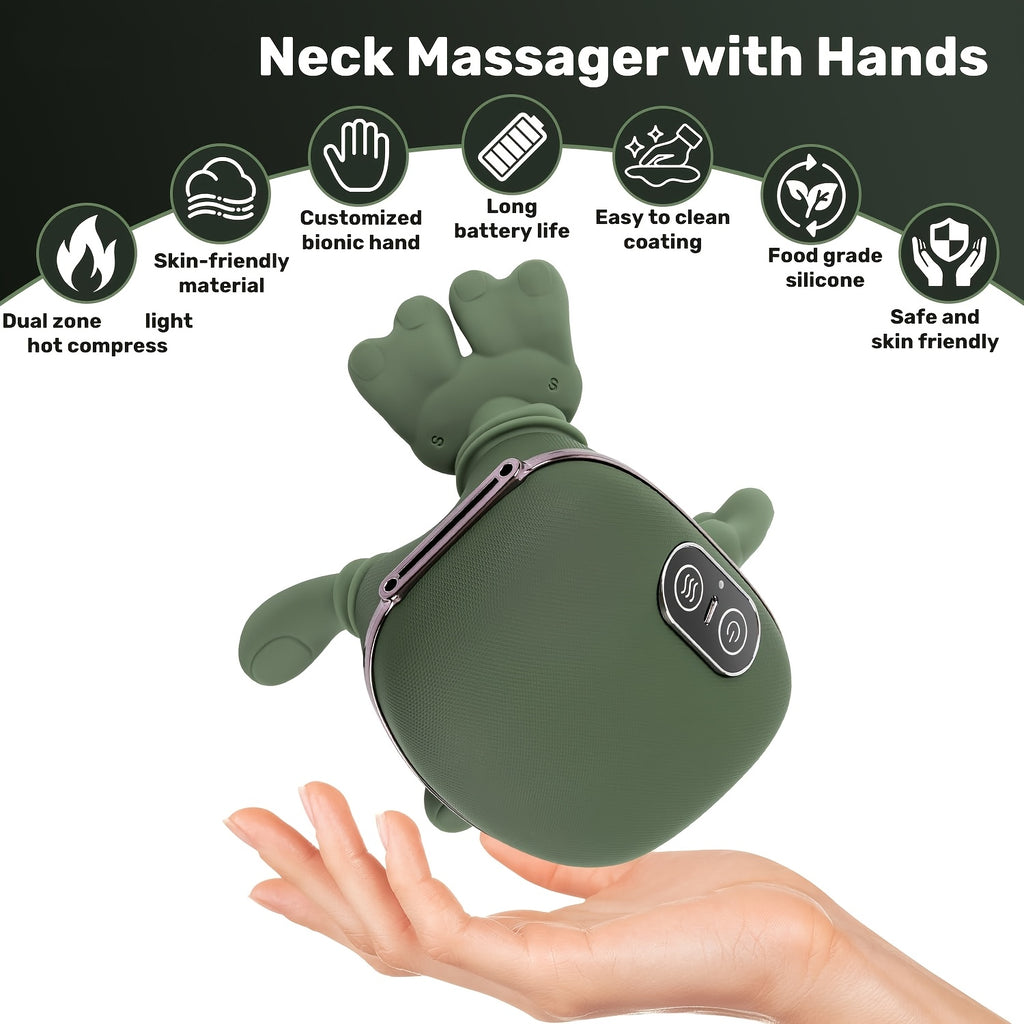 Relaxio | Gesimuleerde menselijke nek- en schoudermassageapparaat — Diepe kneedmassage
