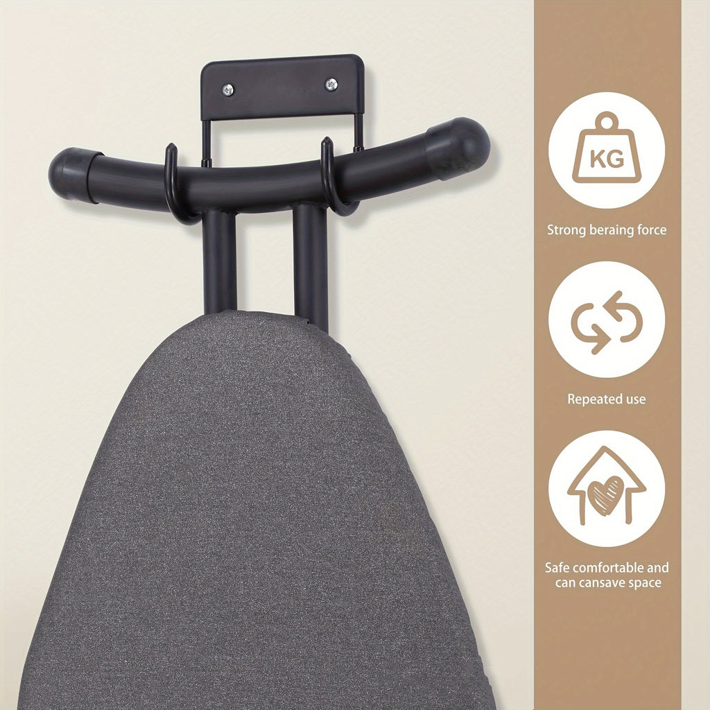 IronHook | RVS Strijkplankhaak & Rekplaat – Duurzame Vervanging voor Strijkplankaccessoires