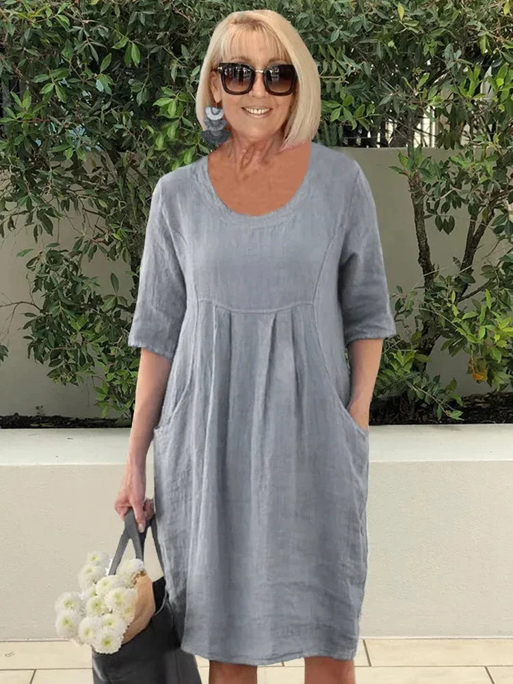 Amri | Chique zomerse midijurk voor dames - Elegante casual jurk