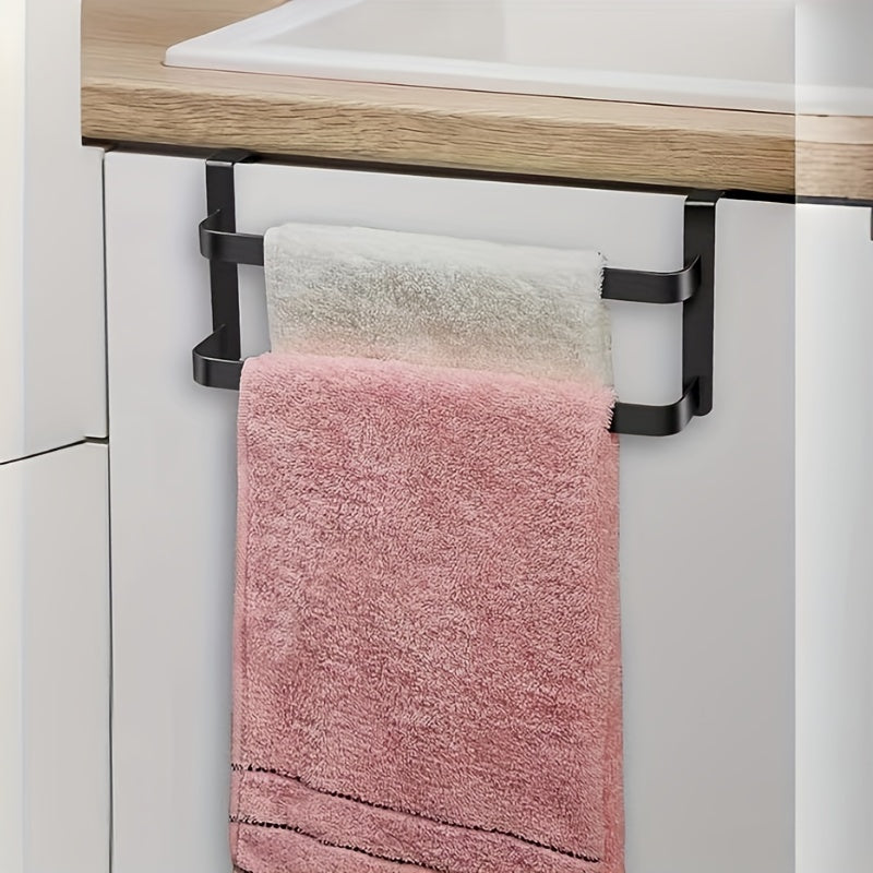 TowelTwin | Dubbele keuken- en badkamerkast handdoekenrek – Over de deur, handdoekhouder