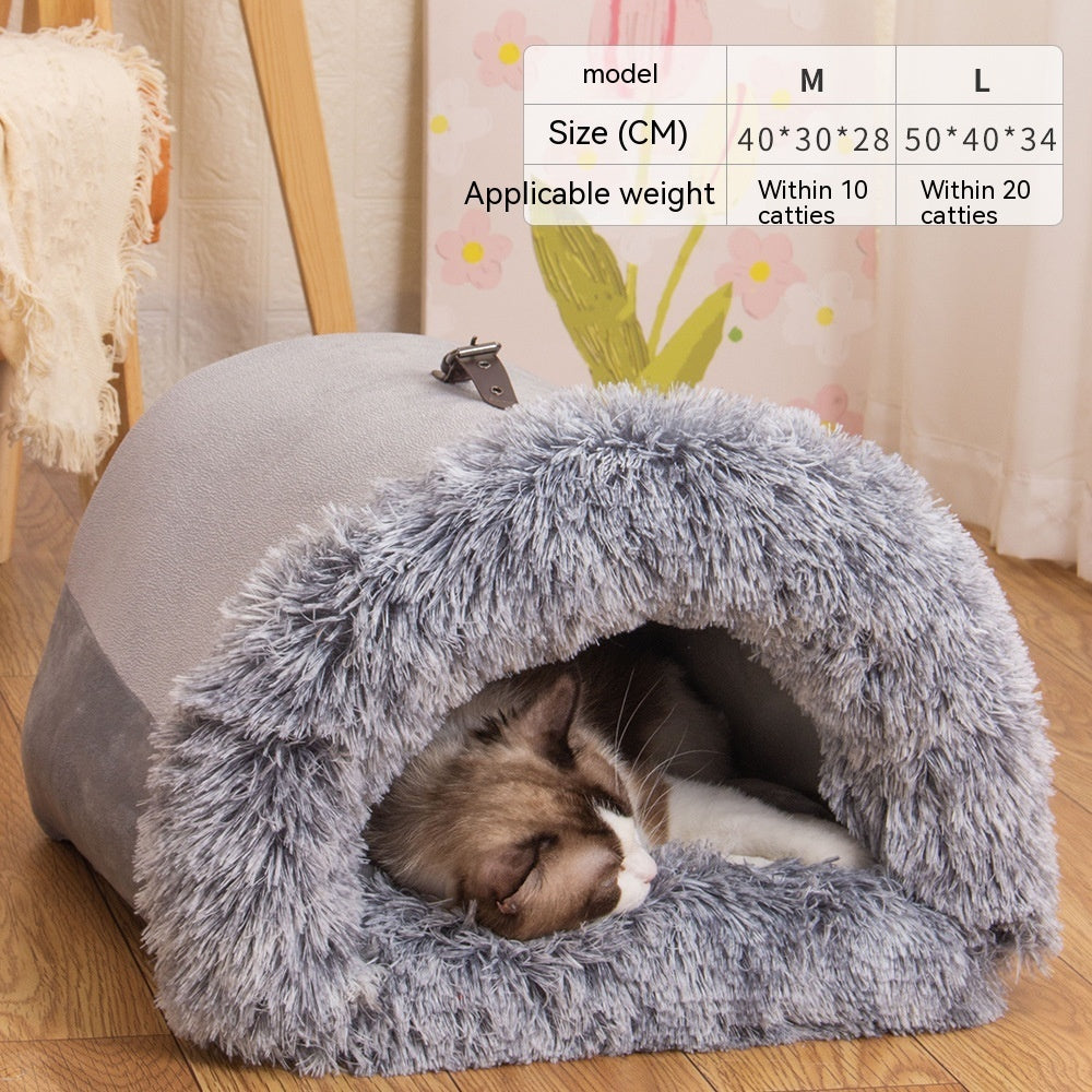 SnugNest | Zacht draagbaar huisdierennest – Warm, vochtbestendig bed voor honden en katten