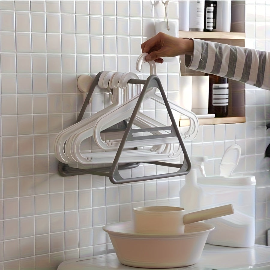 HangerPro | Ruimtebesparende Driehoekige Hanger Organizer – Boorloze Multifunctionele Opberger