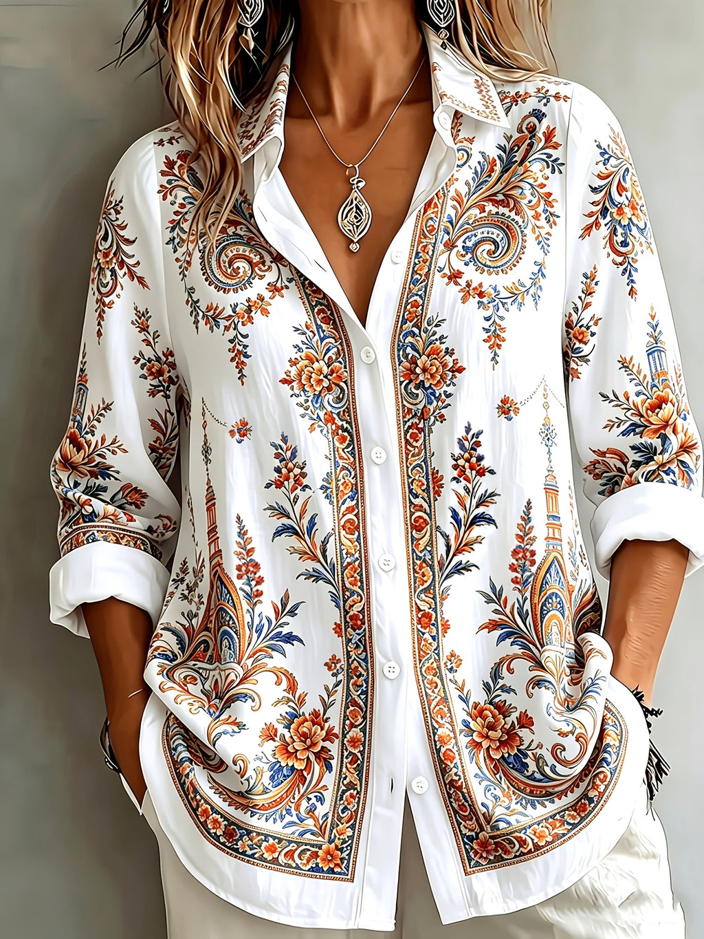 Velyn | Casual, elegante damesblouse – Ademende zomerbluis