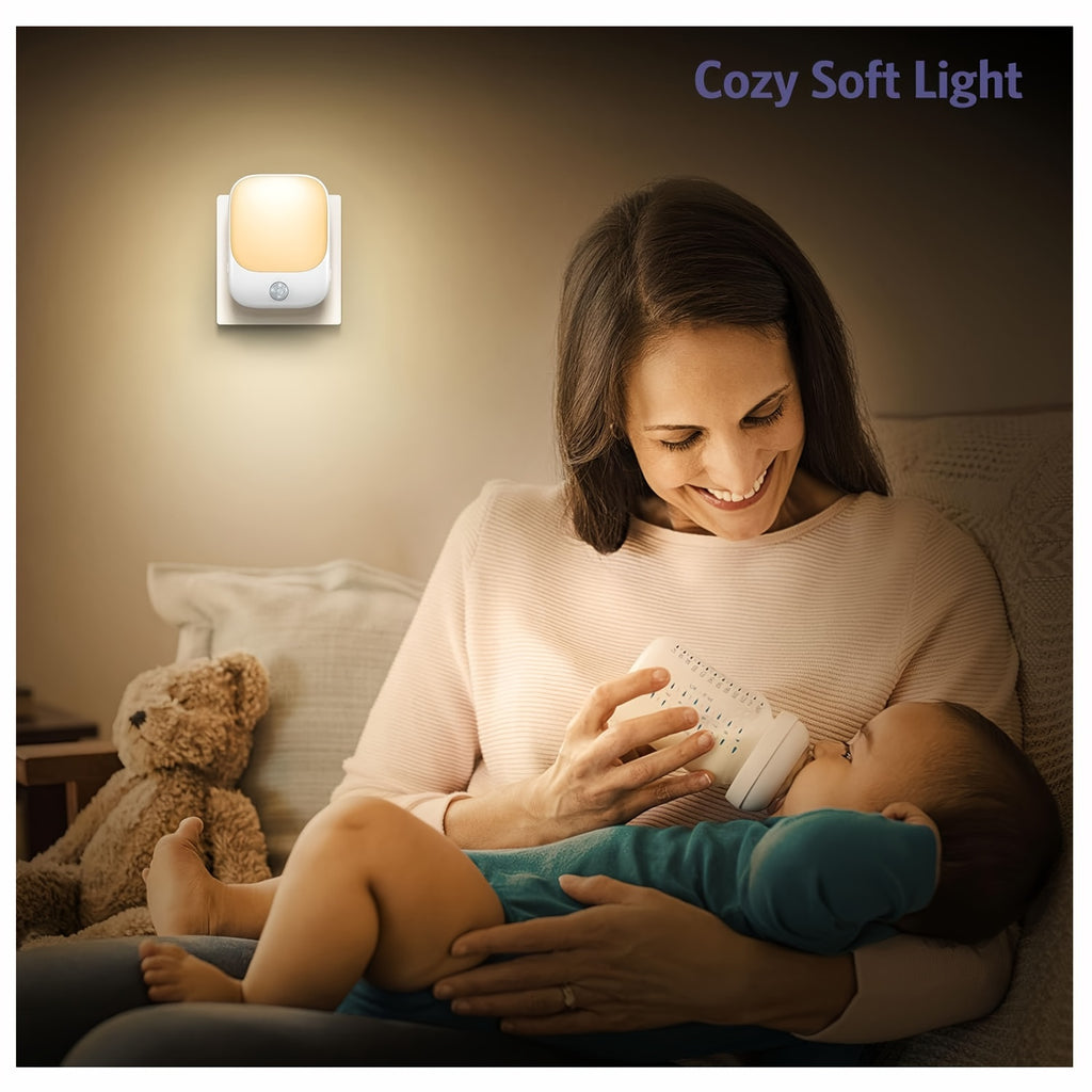 InstaGlow | Nachtlamp met bewegingssensor - Instelbare helderheid voor wandlamp in slaapkamer, kinderkamer en hal