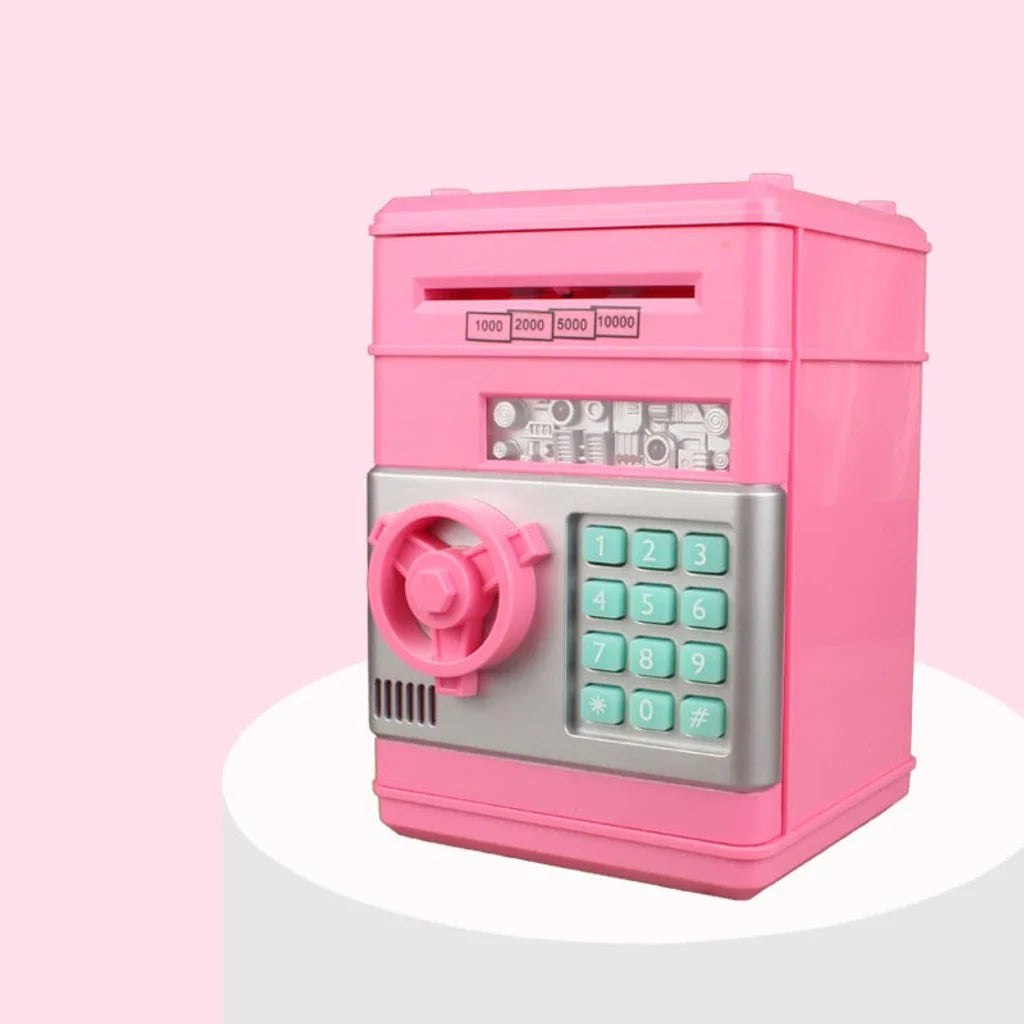 TinyBank | Elektronische mini-geldautomaat spaarpot – digitale geldkluis met wachtwoord