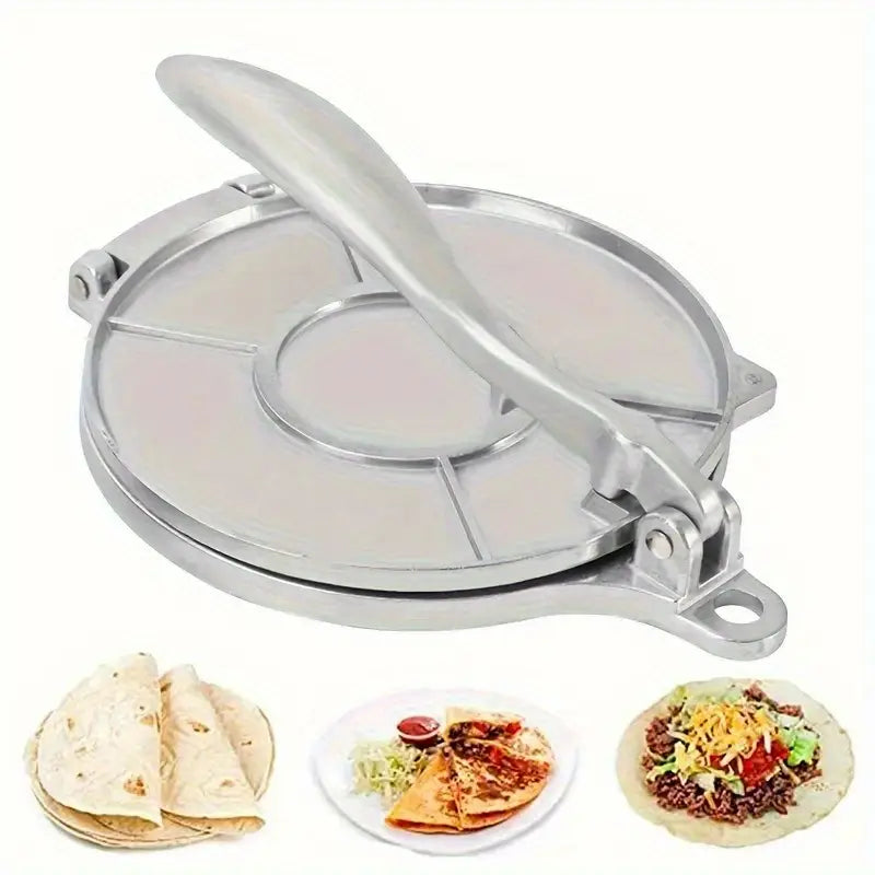 ForgeTilla | Aluminium tortillapers - handmatige tortillamaker voor maïs en meel, zwaar gebruik