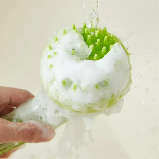 PetLather | Huisdier Verzorging Zeepdispenser Schrobborstel – 2-in-1 Shampoo Applicator