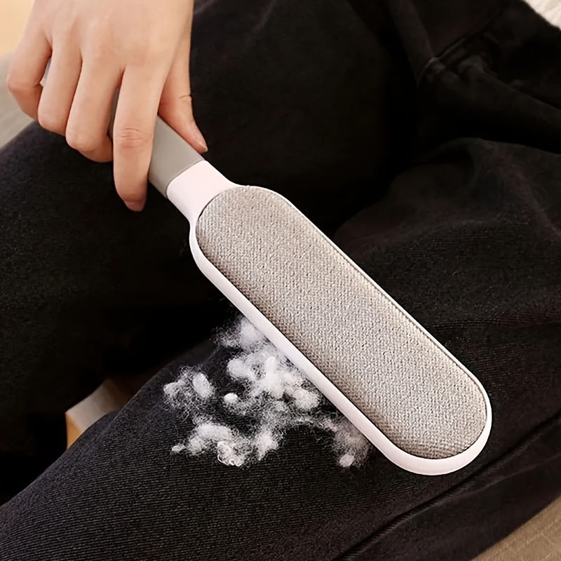 FuzzGone | Dubbelzijdige huisdierhaarverwijderborstel - handmatige elektrostatische pluizenreiniger voor kleding, meubels, beddengoed, tapijten