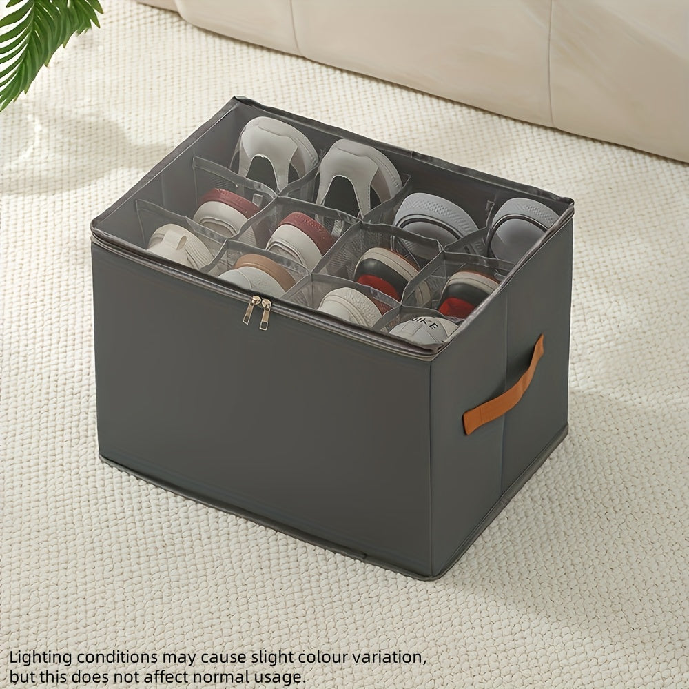 ClosetBox | Opvouwbare schoenenrek van Oxford-stof met deksel – Stofdichte opbergdoos voor schoenen, kleding