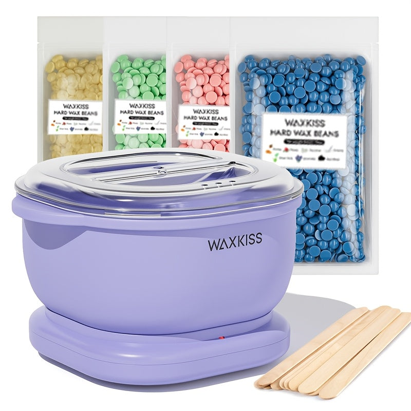 Waxora | Draagbare Wax Warmer Kit - 500ml Silicone Ontharingsverwarmer voor ontharing