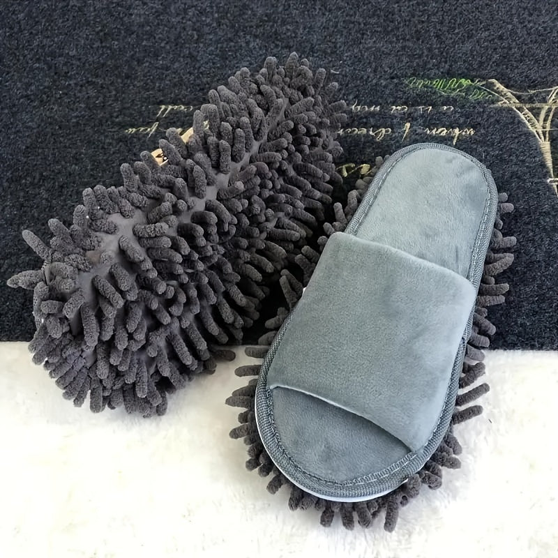 SoleSweep | Microvezel Mop Slippers met Verwijderbare Schoonmaak Pads - Handenvrije vloeren afstoffen glijbanen