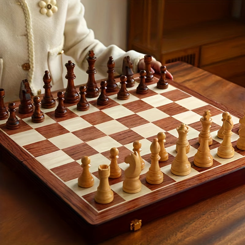 KnightBoard | Premium houten schaakset – geschikt voor toernooien, klassiek bord