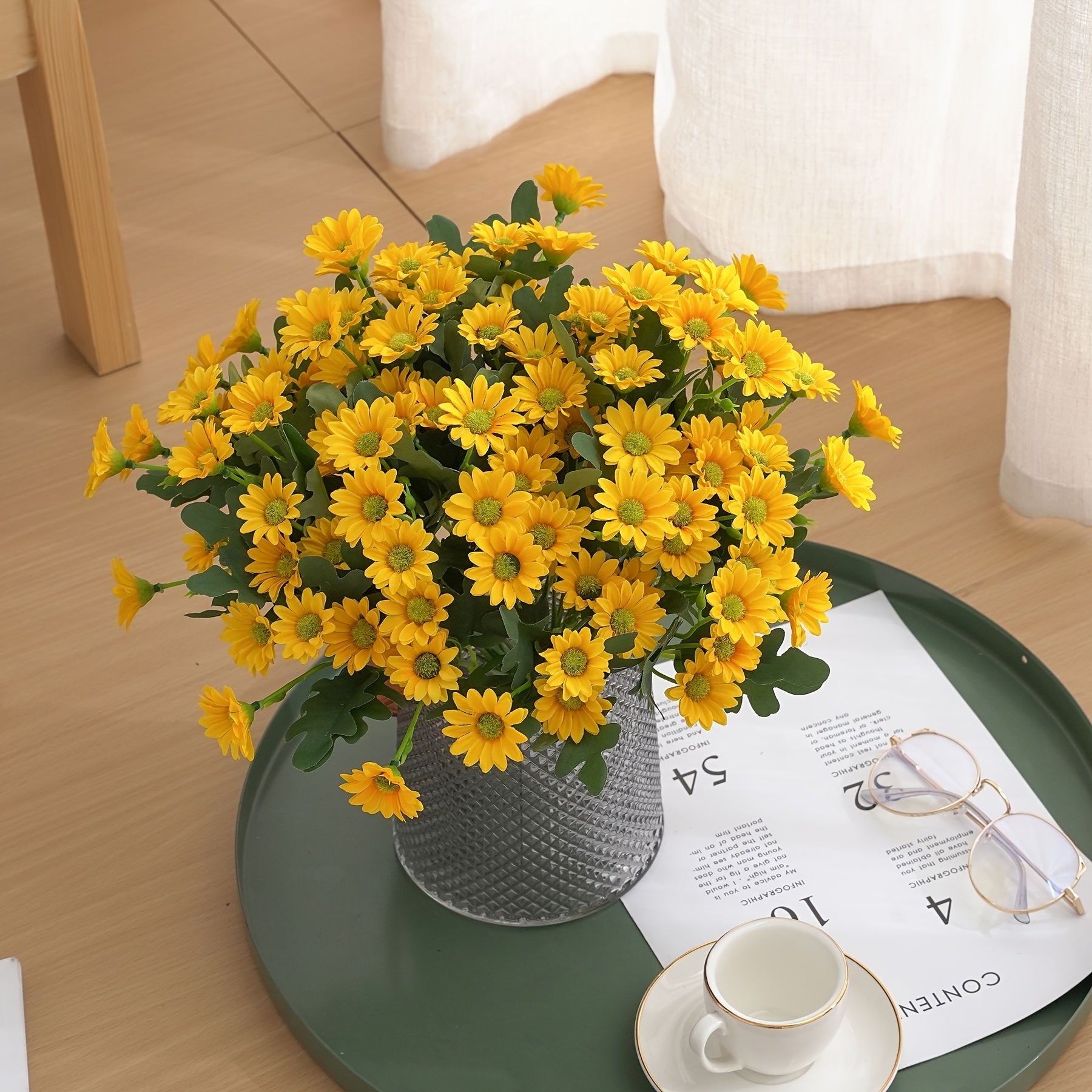 SpringPetal | Gesimuleerde Margriet voor Binnenhuisdecoratie – Tafeldecoratie, Lente- & Zomerdecoratie