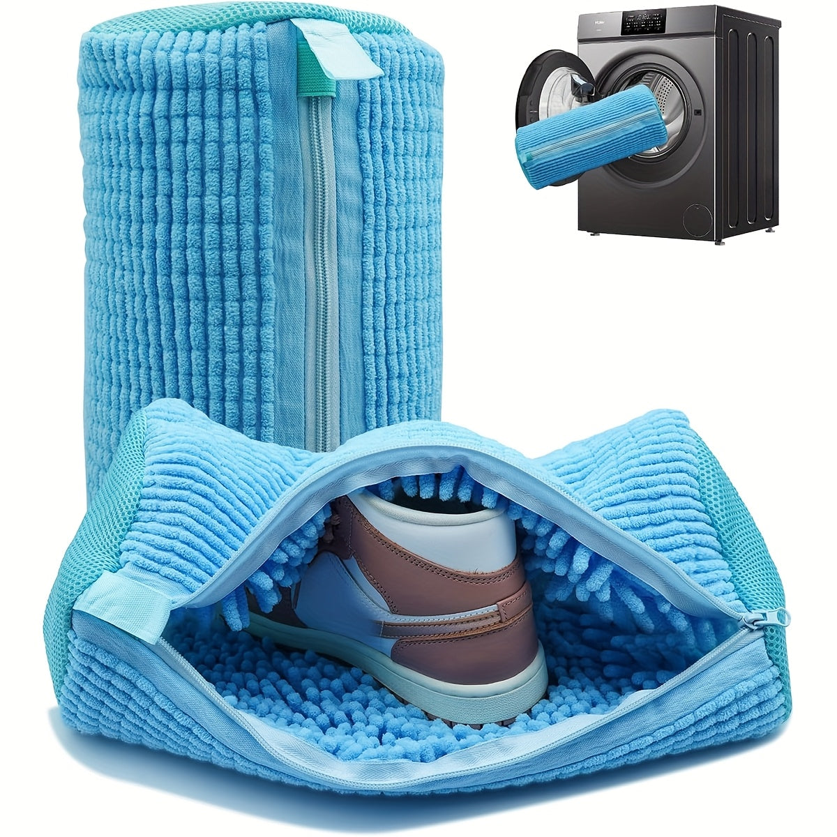 WhirlBag | 360° Chenille Schoenwastas - Wastas voor Sneakers & Gymschoenen