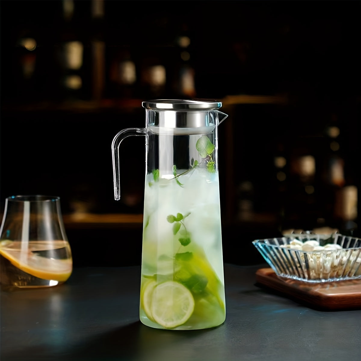 CrystalPour | Transparante waterkan met deksel - Drinkgerei voor zwaar gebruik