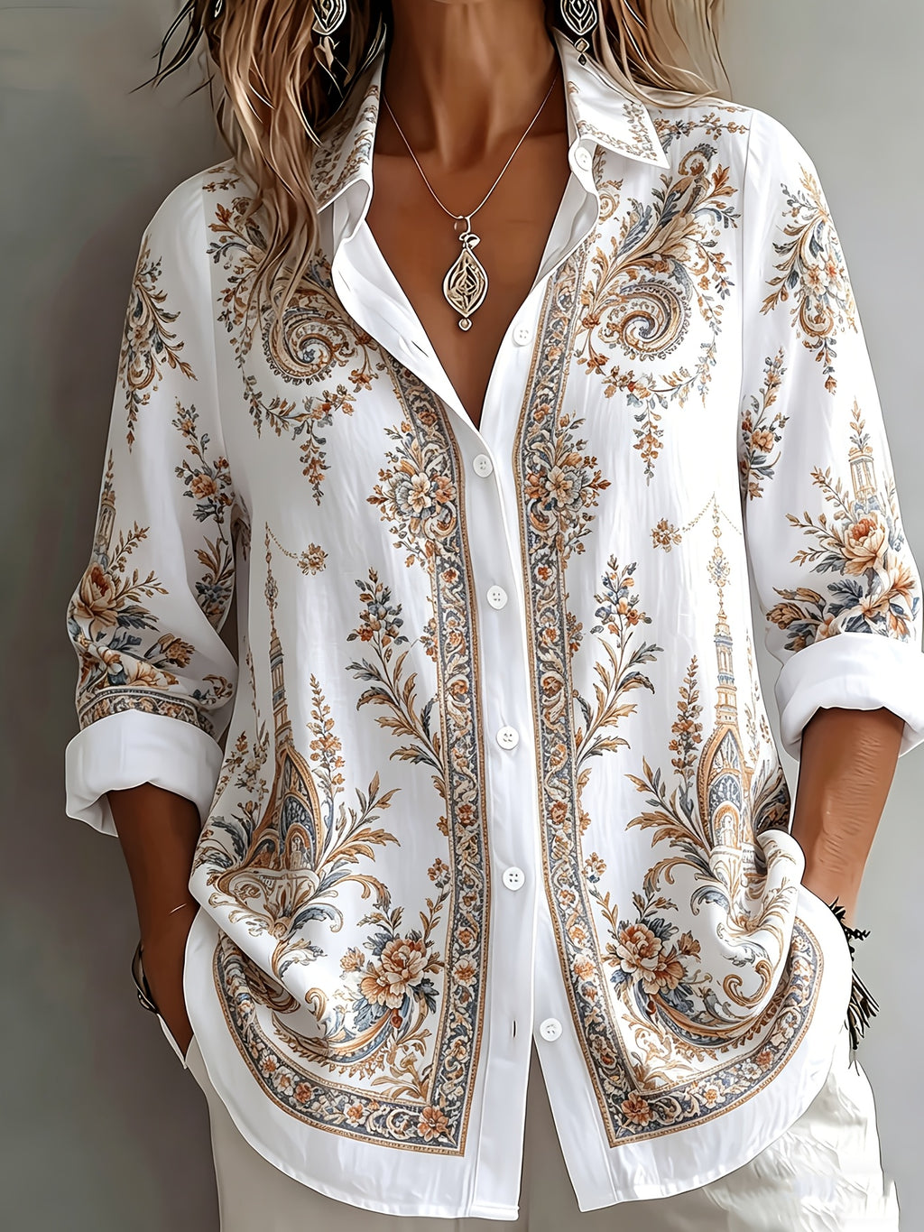 Velyn | Casual, elegante damesblouse – Ademende zomerbluis